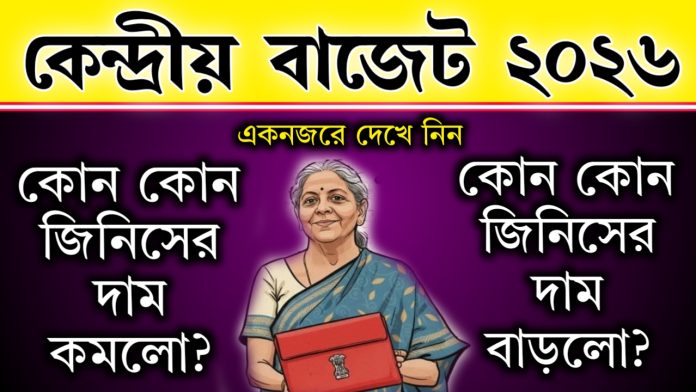 Budget 2026: পকেটে টান নাকি স্বস্তি? এক নজরে দেখে নিন কীসের দাম বাড়ল আর কীসের কমল!